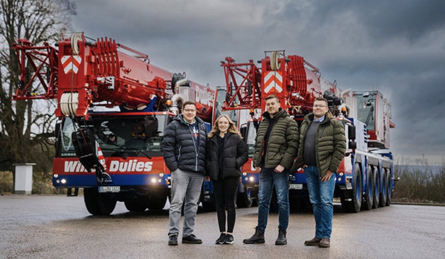 TWIN PACK: WILLE & DULIES TAKES DELIVERY OF TWO 5-AXLE MOBILE CRANES FROM LIEBHERR